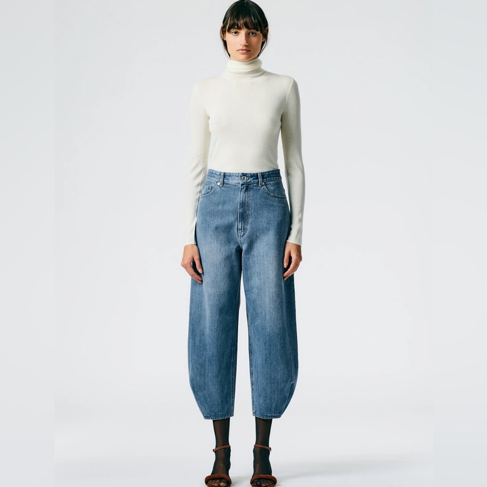 Tibi Quinn/Brancusi Barrel Jeans 27 Classic Wash